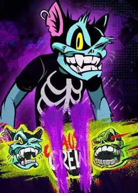 Sequel chaos slot with multiplier cats and bonus modes.