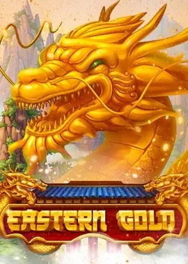 Eastern-themed slot with gold symbols and hold-and-win.