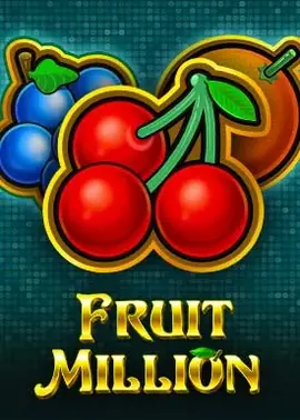 Classic fruit machine style with million-line potential.